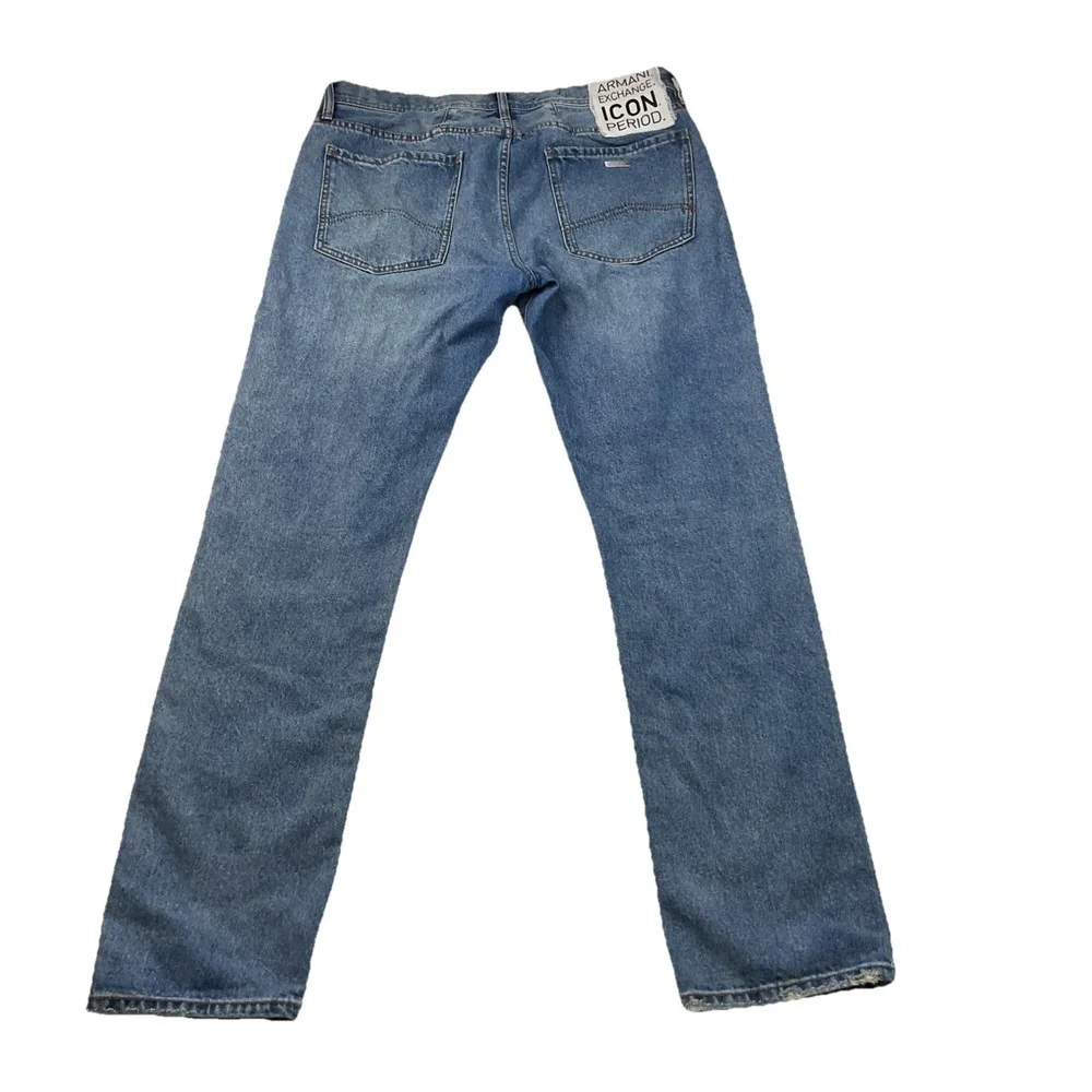 Armani Exchange A|X J13 Slim Jeans Men Sz 34 Medium Wash Tapered Streetwear